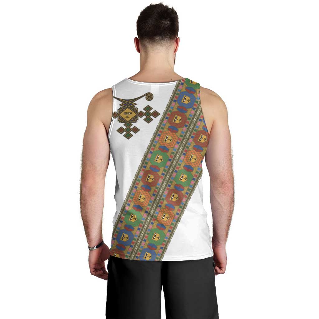 Ethiopia Saba Kemis Men Tank Top Sash Style