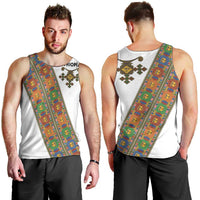 Ethiopia Saba Kemis Men Tank Top Sash Style