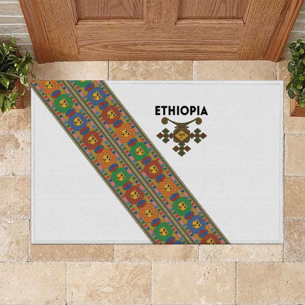 Ethiopia Saba Kemis Rubber Doormat Sash Style
