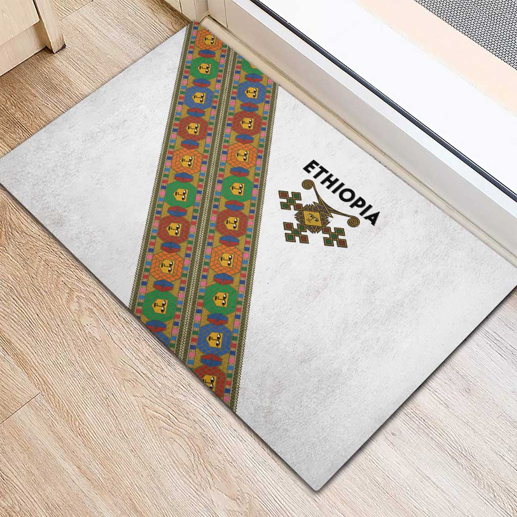 Ethiopia Saba Kemis Rubber Doormat Sash Style