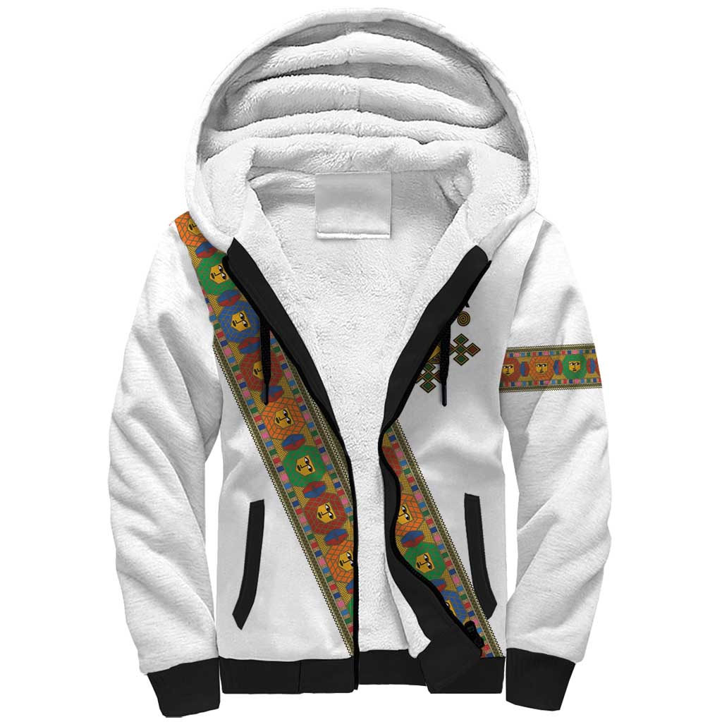 Ethiopia Saba Kemis Sherpa Hoodie Sash Style
