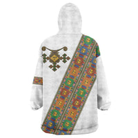 Ethiopia Saba Kemis Wearable Blanket Hoodie Sash Style