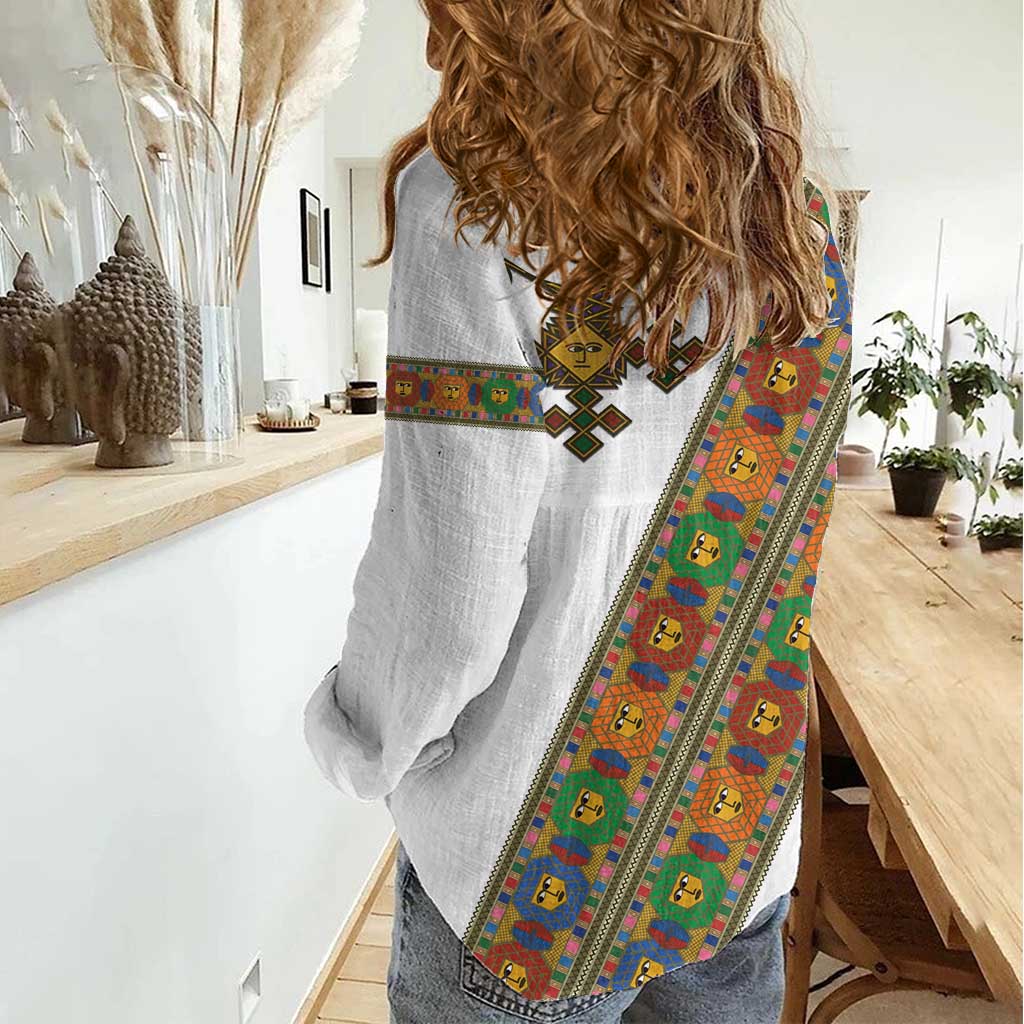 Ethiopia Saba Kemis Women Casual Shirt Sash Style