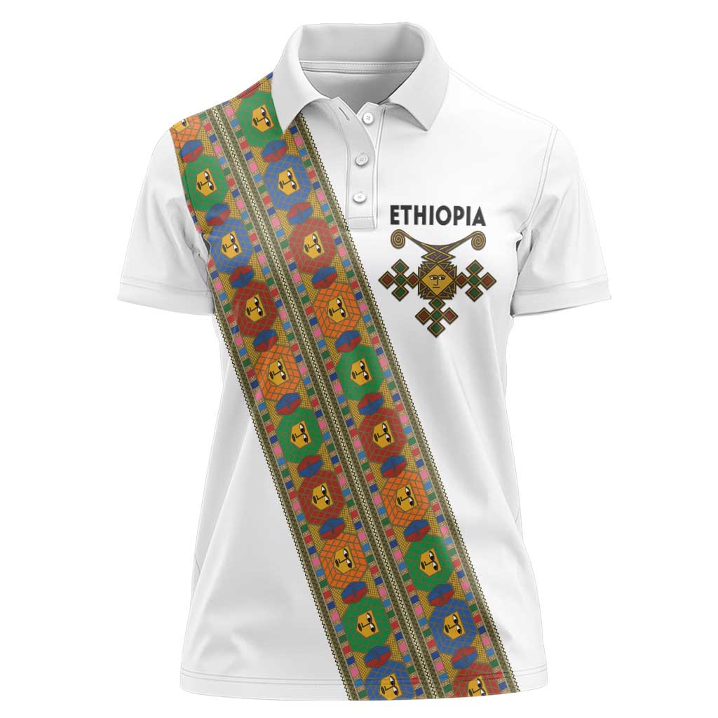 Ethiopia Saba Kemis Women Polo Shirt Sash Style