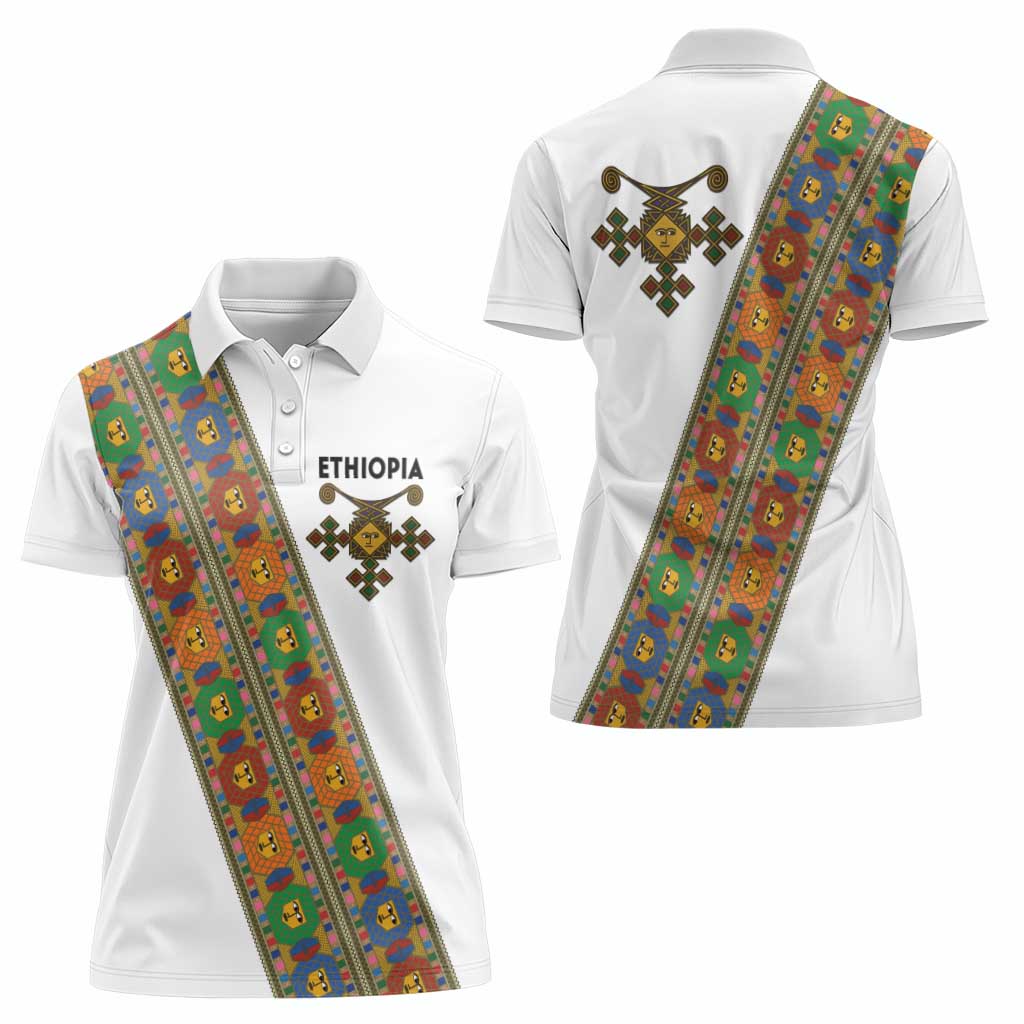 Ethiopia Saba Kemis Women Polo Shirt Sash Style