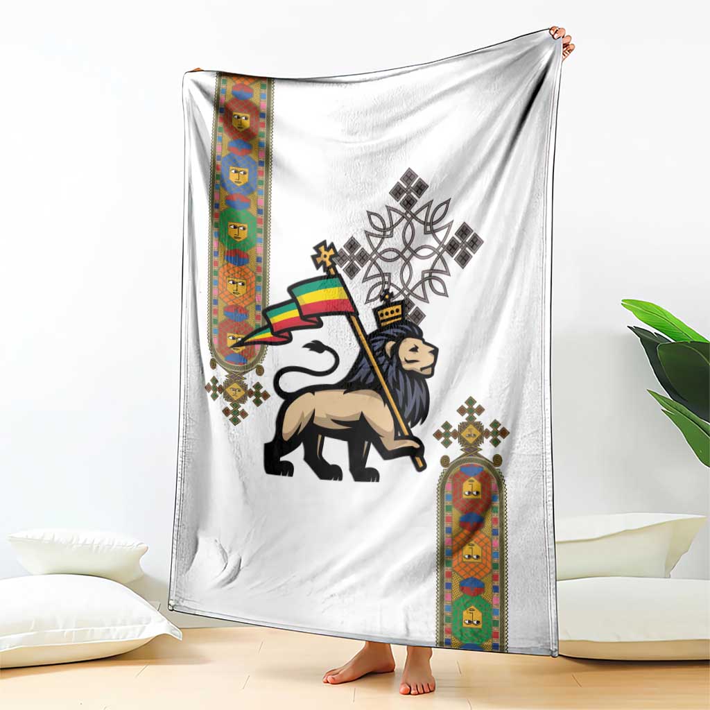 Ethiopia Saba Kemis Blanket Ethiopian Cross Lion Of Judah