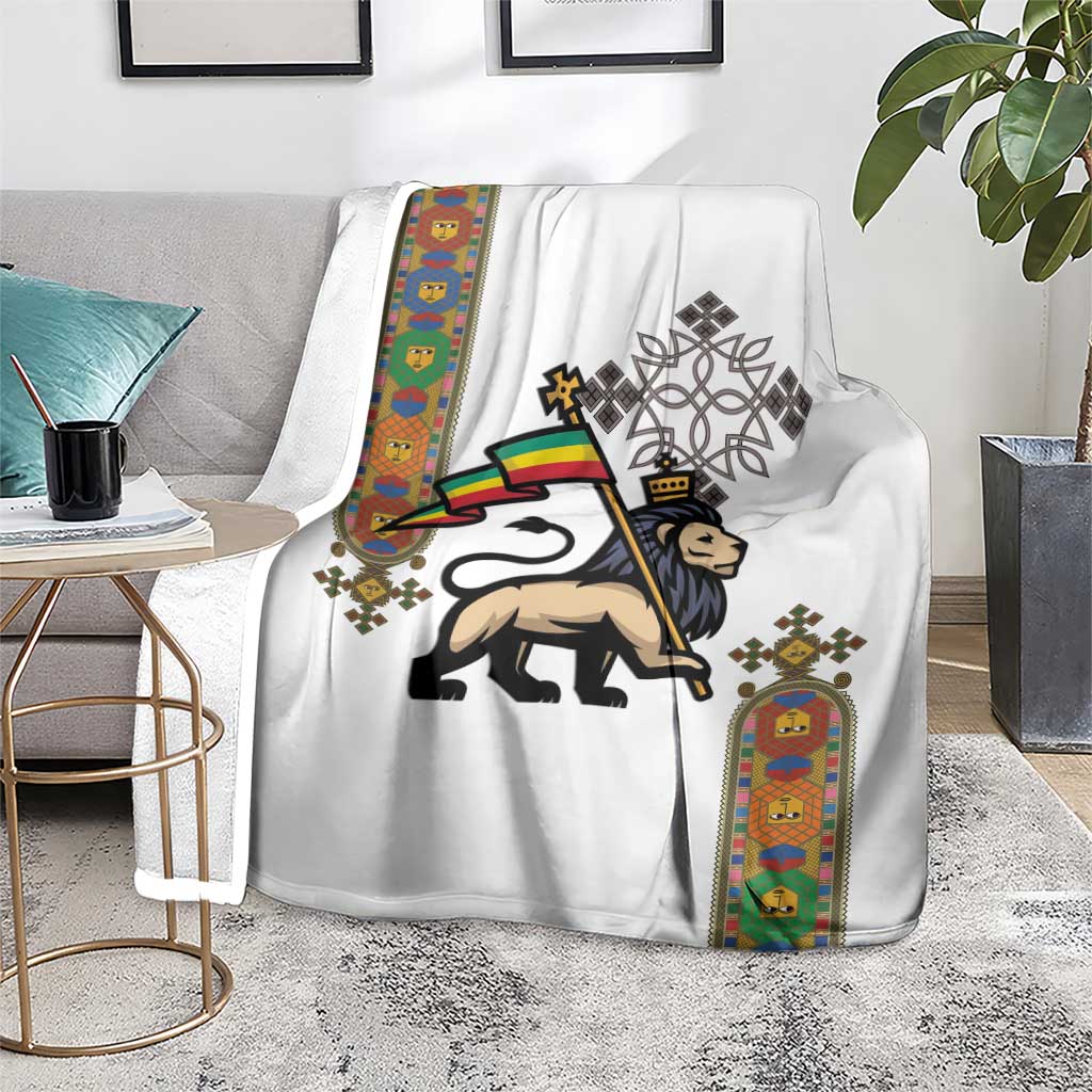 Ethiopia Saba Kemis Blanket Ethiopian Cross Lion Of Judah