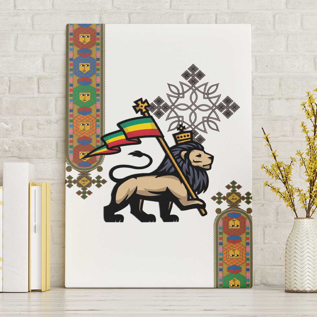 Ethiopia Saba Kemis Canvas Wall Art Ethiopian Cross Lion Of Judah