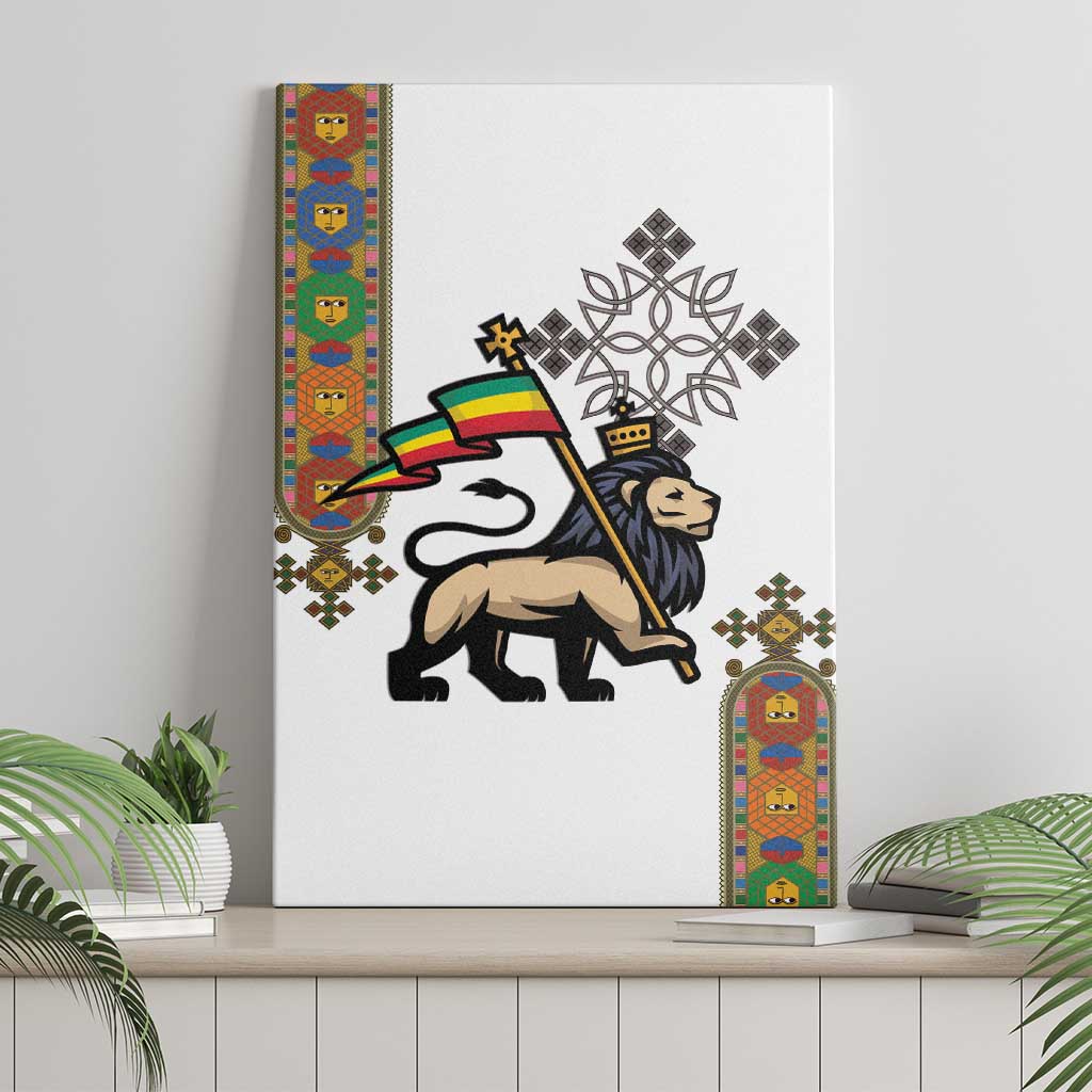 Ethiopia Saba Kemis Canvas Wall Art Ethiopian Cross Lion Of Judah