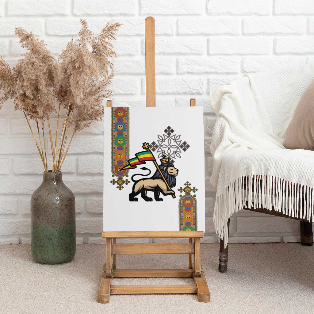 Ethiopia Saba Kemis Canvas Wall Art Ethiopian Cross Lion Of Judah