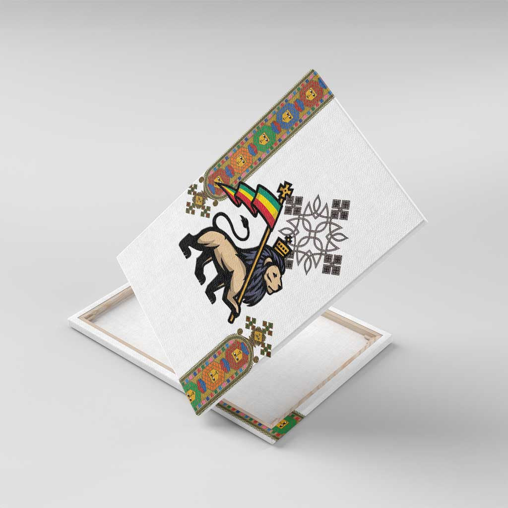 Ethiopia Saba Kemis Canvas Wall Art Ethiopian Cross Lion Of Judah