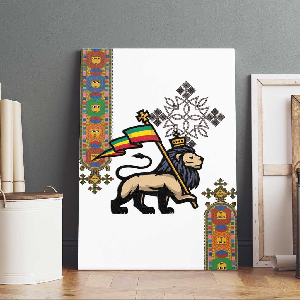 Ethiopia Saba Kemis Canvas Wall Art Ethiopian Cross Lion Of Judah