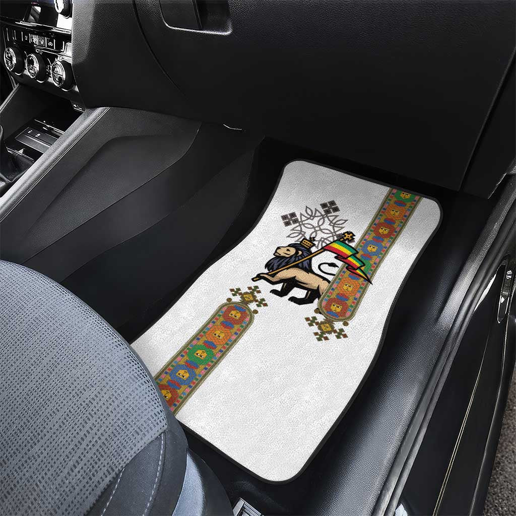 Ethiopia Saba Kemis Car Mats Ethiopian Cross Lion Of Judah