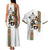 Ethiopia Saba Kemis Couples Matching Tank Maxi Dress and Hawaiian Shirt Ethiopian Cross Lion Of Judah