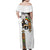 Ethiopia Saba Kemis Family Matching Off Shoulder Maxi Dress and Hawaiian Shirt Ethiopian Cross Lion Of Judah