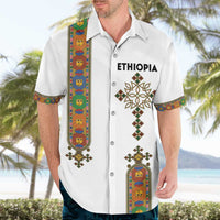 Ethiopia Saba Kemis Hawaiian Shirt Ethiopian Cross Lion Of Judah