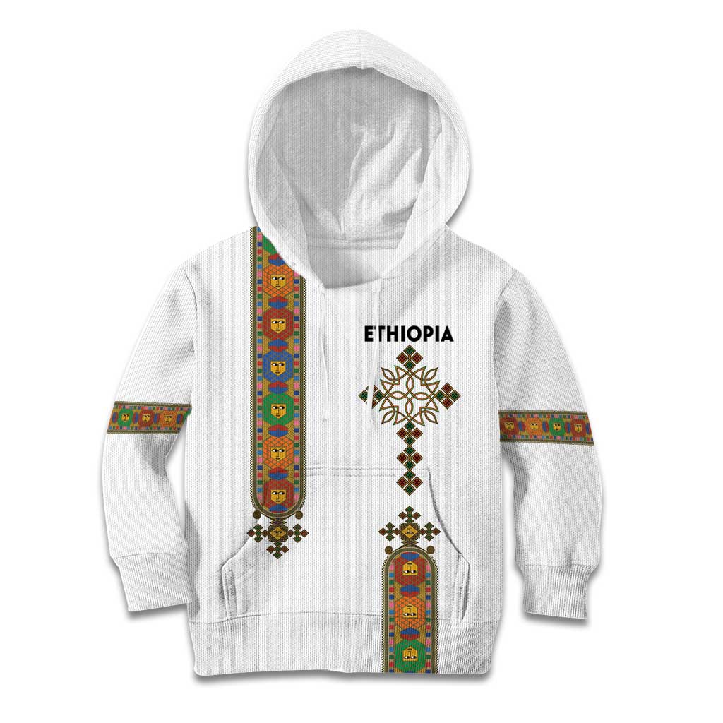 Ethiopia Saba Kemis Kid Hoodie Ethiopian Cross Lion Of Judah