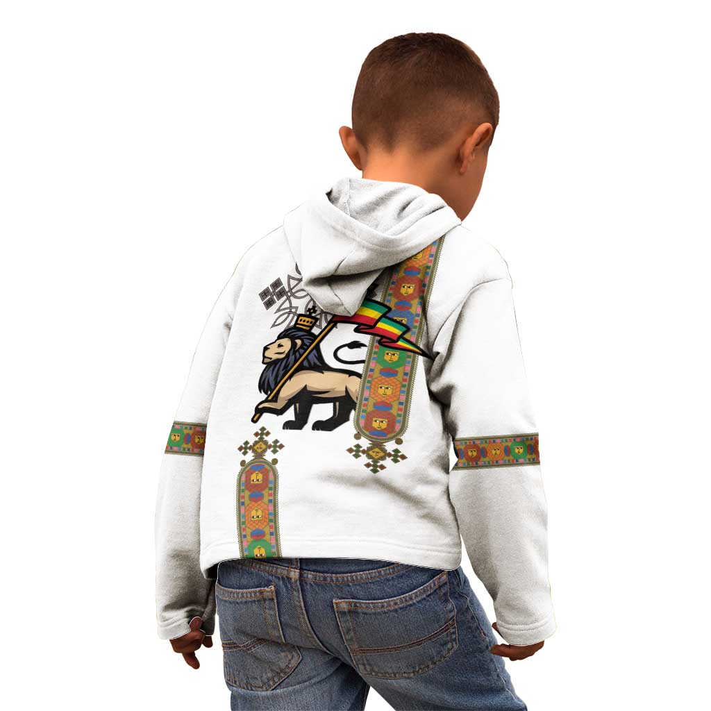 Ethiopia Saba Kemis Kid Hoodie Ethiopian Cross Lion Of Judah