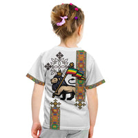 Ethiopia Saba Kemis Kid T Shirt Ethiopian Cross Lion Of Judah