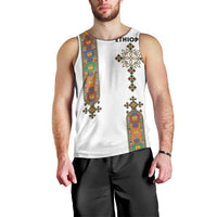 Ethiopia Saba Kemis Men Tank Top Ethiopian Cross Lion Of Judah