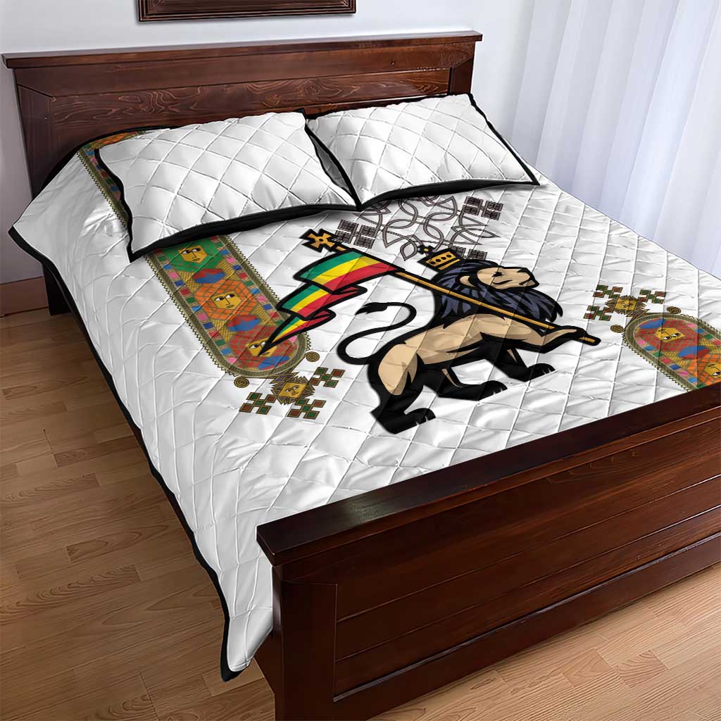 Ethiopia Saba Kemis Quilt Bed Set Ethiopian Cross Lion Of Judah