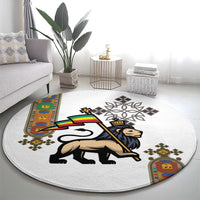 Ethiopia Saba Kemis Round Carpet Ethiopian Cross Lion Of Judah
