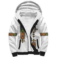 Ethiopia Saba Kemis Sherpa Hoodie Ethiopian Cross Lion Of Judah