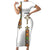 Ethiopia Saba Kemis Short Sleeve Bodycon Dress Ethiopian Cross Lion Of Judah