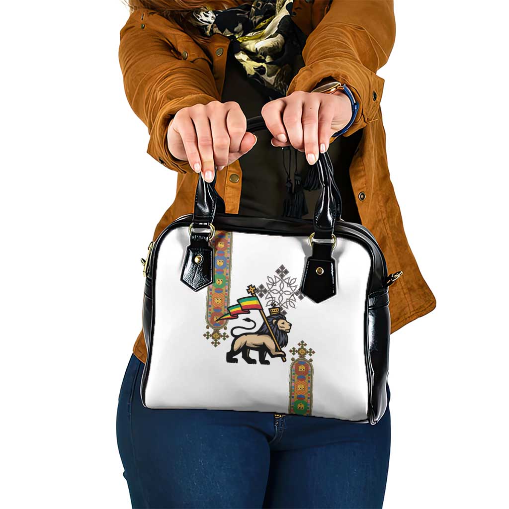 Ethiopia Saba Kemis Shoulder Handbag Ethiopian Cross Lion Of Judah