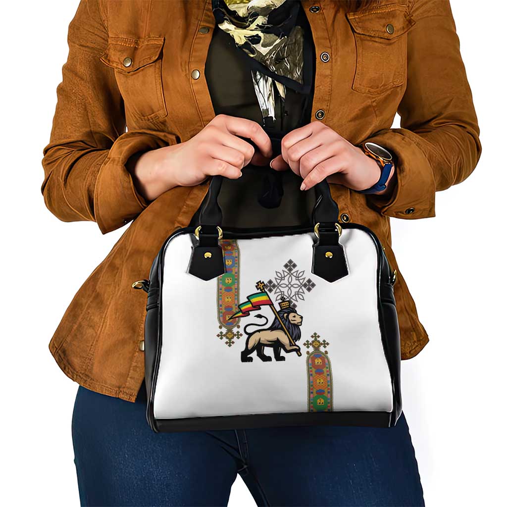 Ethiopia Saba Kemis Shoulder Handbag Ethiopian Cross Lion Of Judah