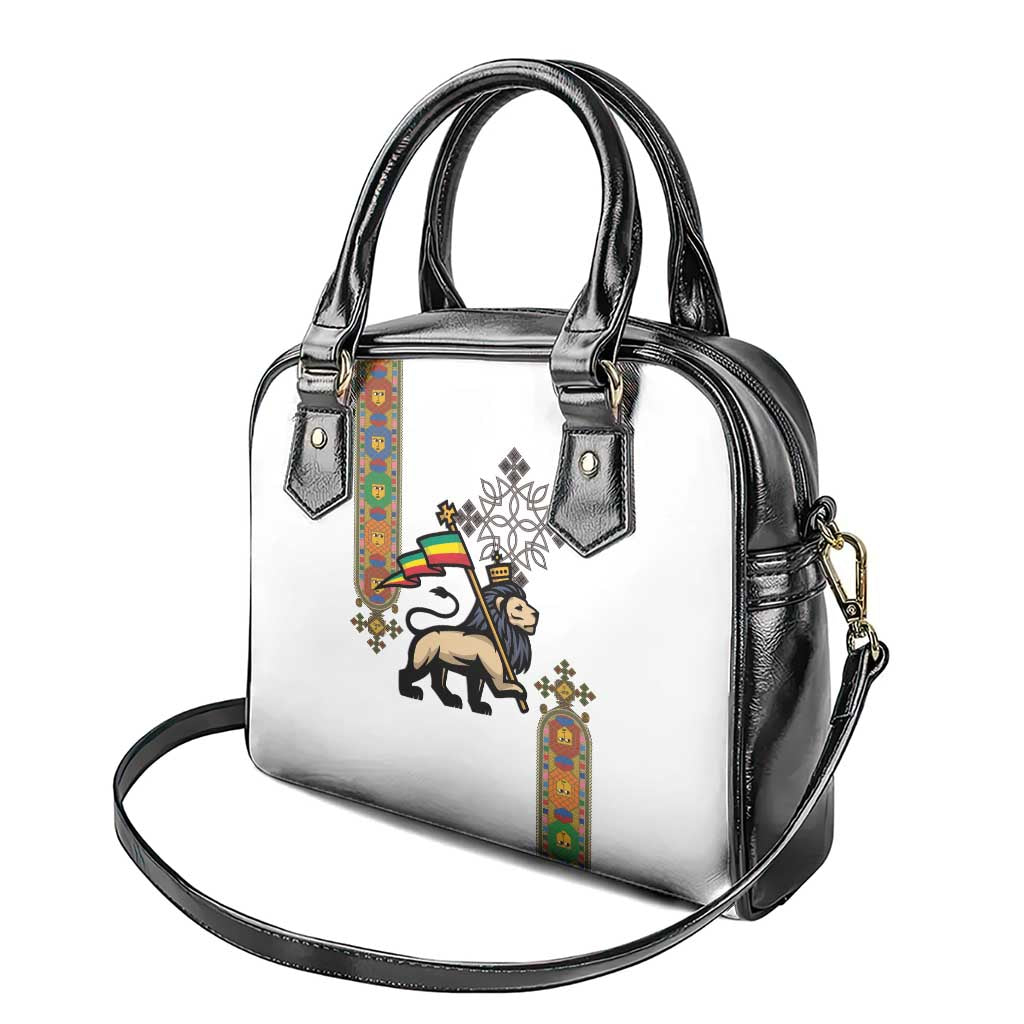Ethiopia Saba Kemis Shoulder Handbag Ethiopian Cross Lion Of Judah