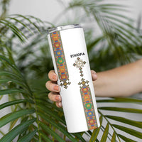 Ethiopia Saba Kemis Skinny Tumbler Ethiopian Cross Lion Of Judah