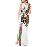 Ethiopia Saba Kemis Tank Maxi Dress Ethiopian Cross Lion Of Judah