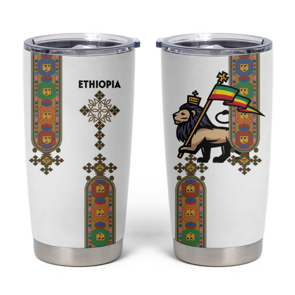 Ethiopia Saba Kemis Tumbler Cup Ethiopian Cross Lion Of Judah