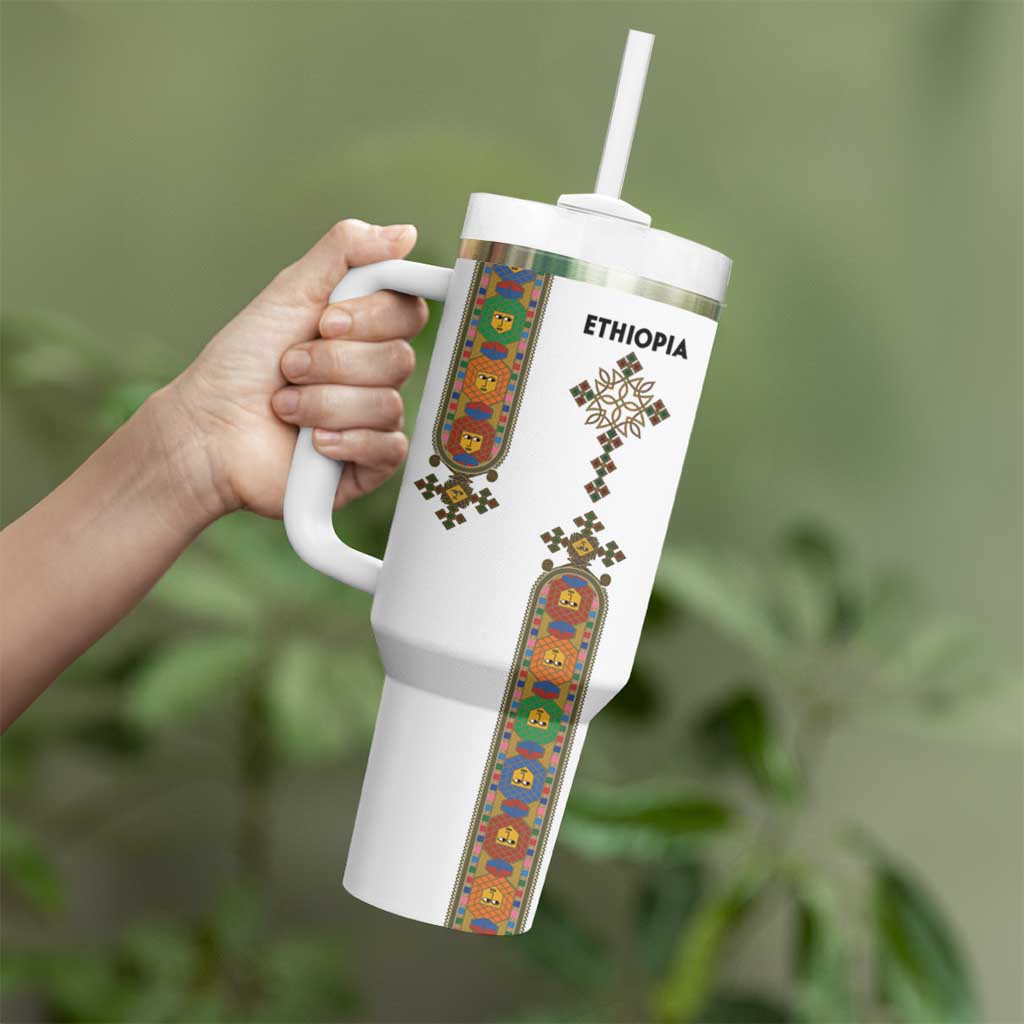 Ethiopia Saba Kemis Tumbler With Handle Ethiopian Cross Lion Of Judah
