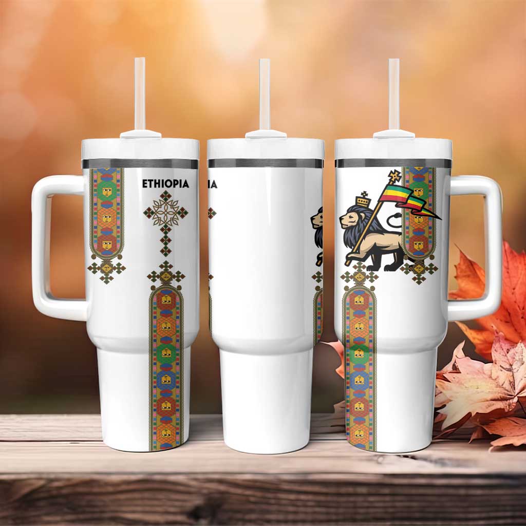 Ethiopia Saba Kemis Tumbler With Handle Ethiopian Cross Lion Of Judah