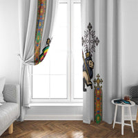 Ethiopia Saba Kemis Window Curtain Ethiopian Cross Lion Of Judah