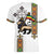 Ethiopia Saba Kemis Women V-Neck T-Shirt Ethiopian Cross Lion Of Judah