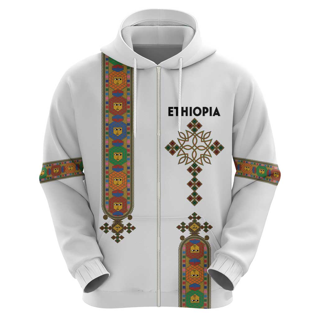 Ethiopia Saba Kemis Zip Hoodie Ethiopian Cross Lion Of Judah