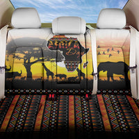Happy Africa Day Back Car Seat Cover African Safari With Map