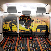 Happy Africa Day Back Car Seat Cover African Safari With Map