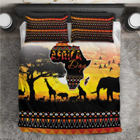 Happy Africa Day Bedding Set African Safari With Map