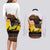 Happy Africa Day Couples Matching Long Sleeve Bodycon Dress and Long Sleeve Button Shirt African Safari With Map