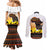 Happy Africa Day Couples Matching Mermaid Dress and Long Sleeve Button Shirt African Safari With Map