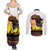 Happy Africa Day Couples Matching Summer Maxi Dress and Long Sleeve Button Shirt African Safari With Map