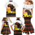 Happy Africa Day Family Matching Mermaid Dress and Hawaiian Shirt African Safari With Map