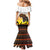 Happy Africa Day Family Matching Mermaid Dress and Hawaiian Shirt African Safari With Map