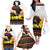 Happy Africa Day Family Matching Off The Shoulder Long Sleeve Dress and Hawaiian Shirt African Safari With Map