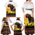 Happy Africa Day Family Matching Off Shoulder Maxi Dress and Hawaiian Shirt African Safari With Map