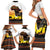 Happy Africa Day Family Matching Short Sleeve Bodycon Dress and Hawaiian Shirt African Safari With Map